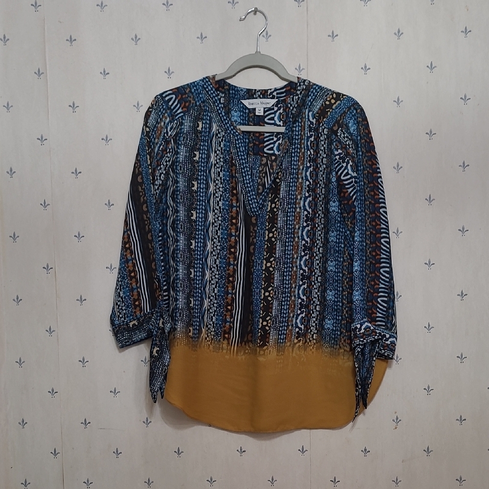 Women's Multicolor Patterned Top